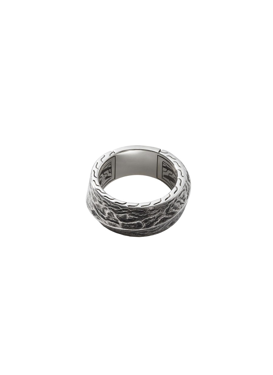 Women JOHN HARDY Fine Jewellery | Classic Chain Reticulated Sterling Silver Band Ring — Size 10