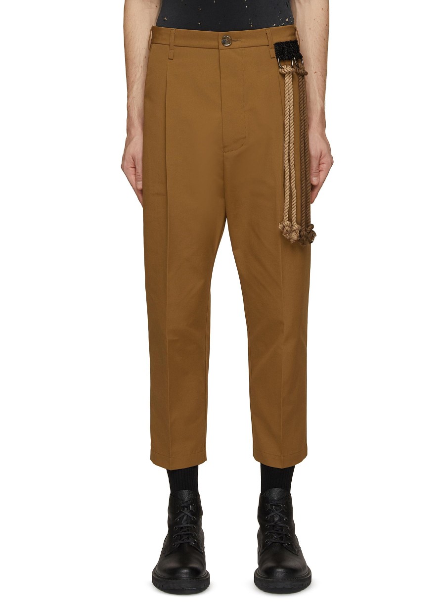 Men SONG FOR THE MUTE Pants | Dual Rope Tapered Cropped Melvin Pants