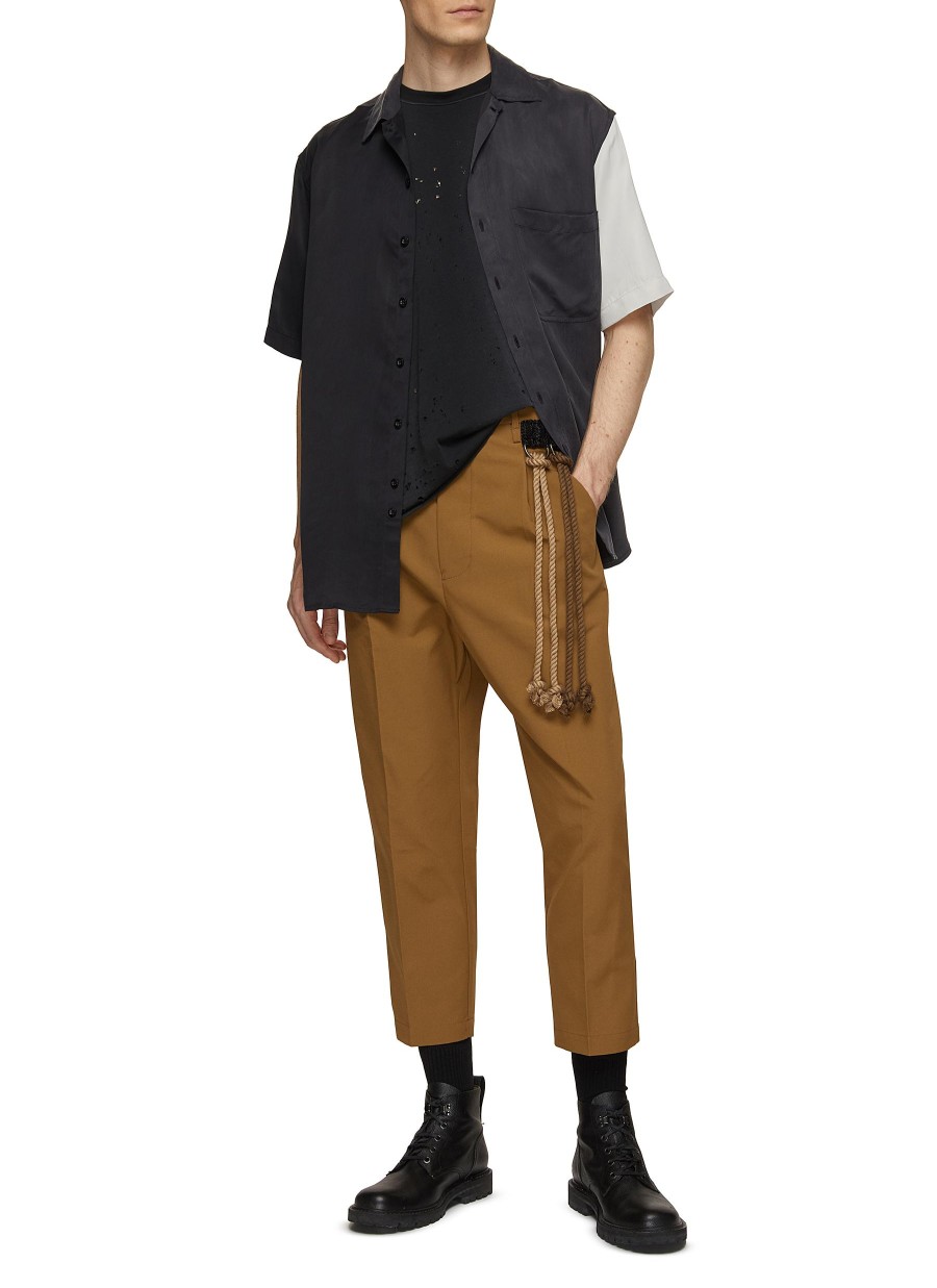 Men SONG FOR THE MUTE Pants | Dual Rope Tapered Cropped Melvin Pants