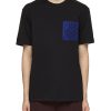 Men LOEWE T-Shirts | Negative Space Embroidered Angram T-Shirt