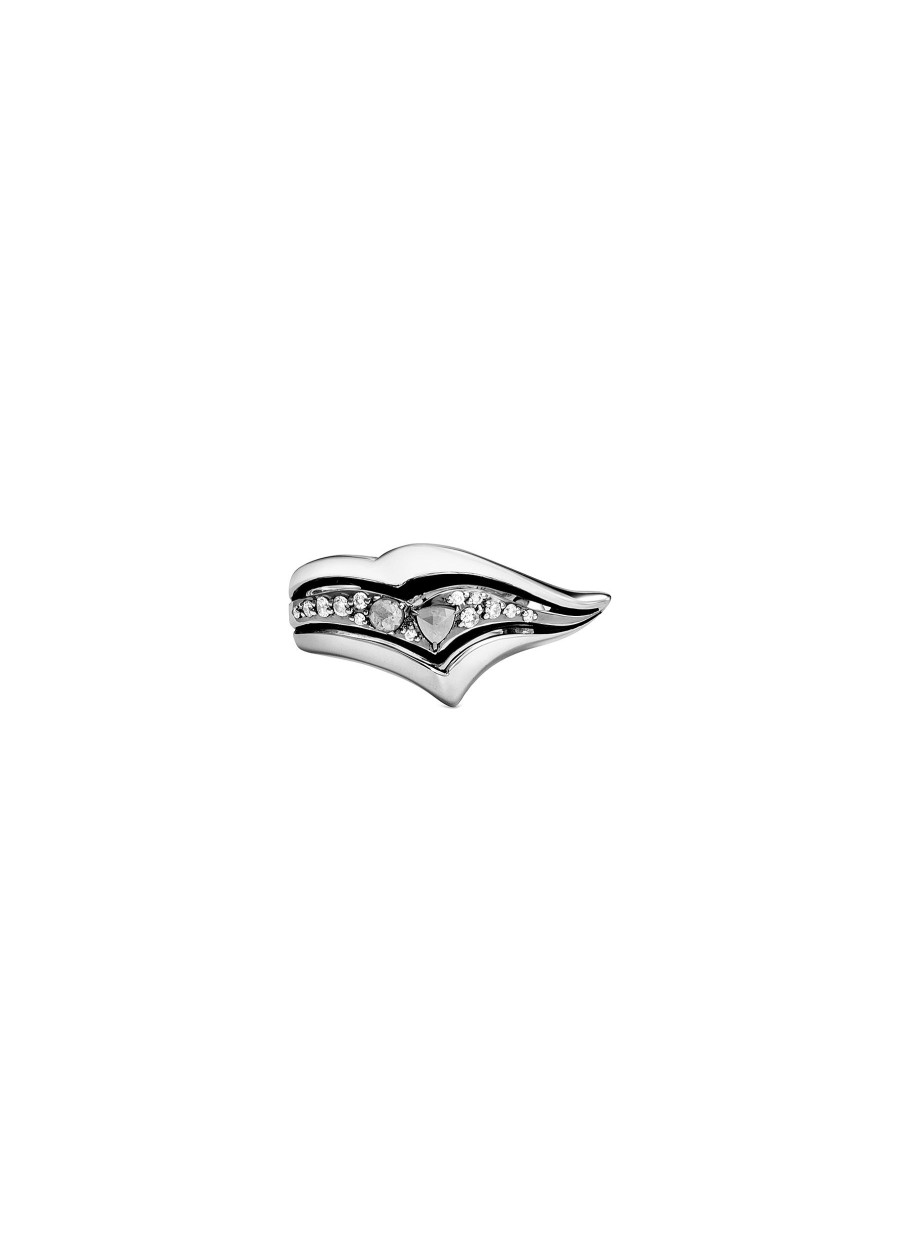 Women JOHN HARDY Fine Jewellery | Lahar Sterling Silver Diamond Ring — Size 7