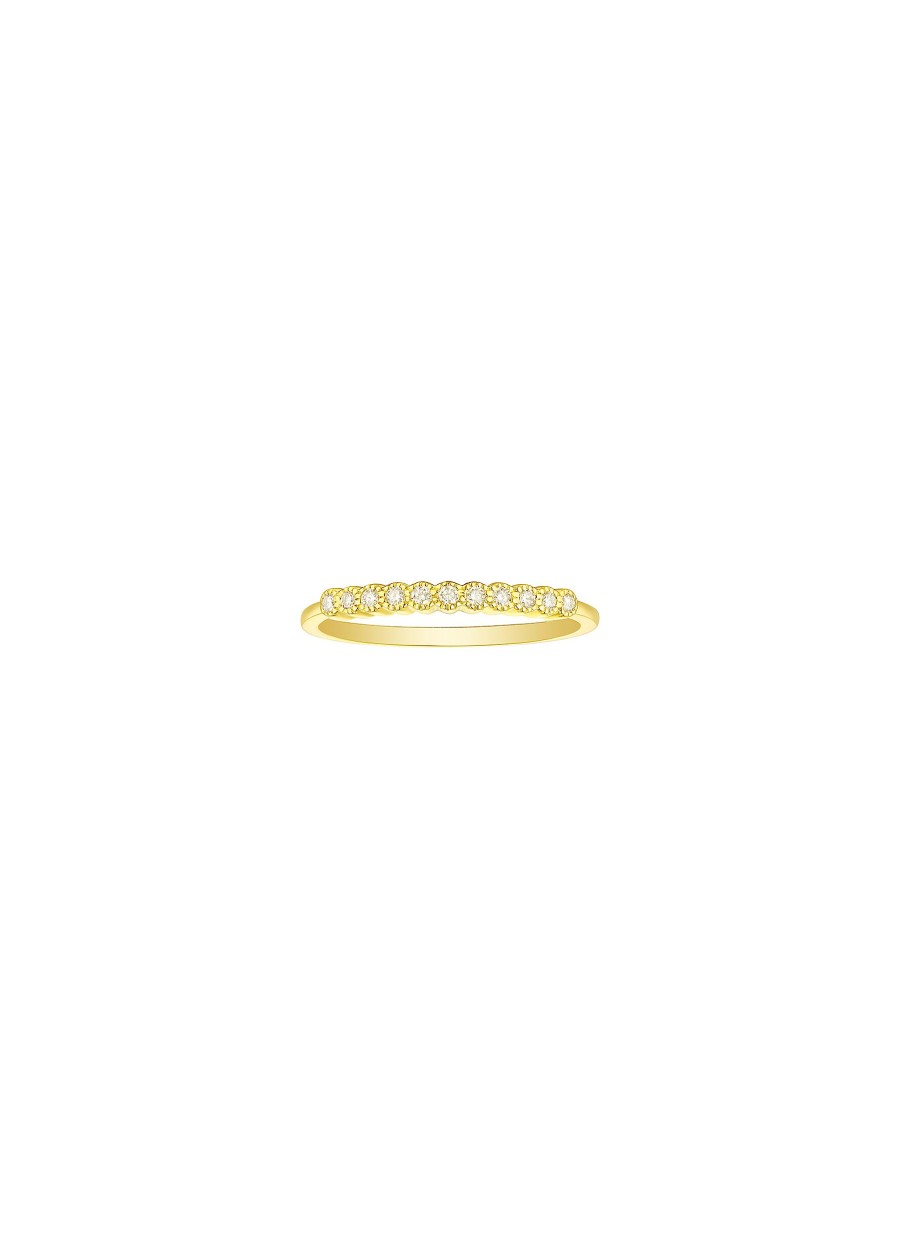 Women LC COLLECTION JEWELLERY Fine Jewellery | 18K Gold Diamond Ring — Us 7