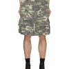 Men WE11DONE Pants | Camouflage Cargo Shorts