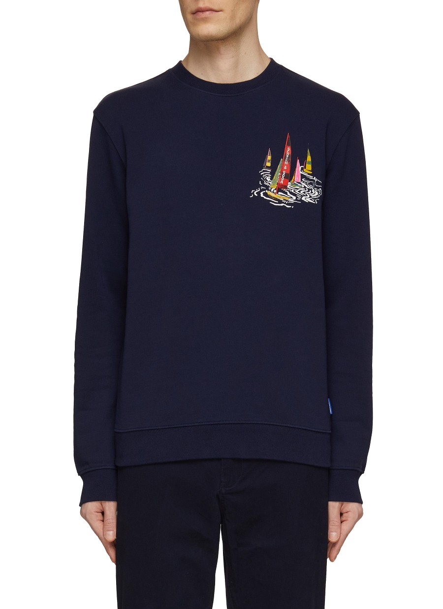 Men SCOTCH & SODA Pullovers & Hoodies | Boating Artwork Sweatshirt