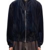 Men JIYONGKIM Jackets | Sun Bleached Velvet Bomber Jacket