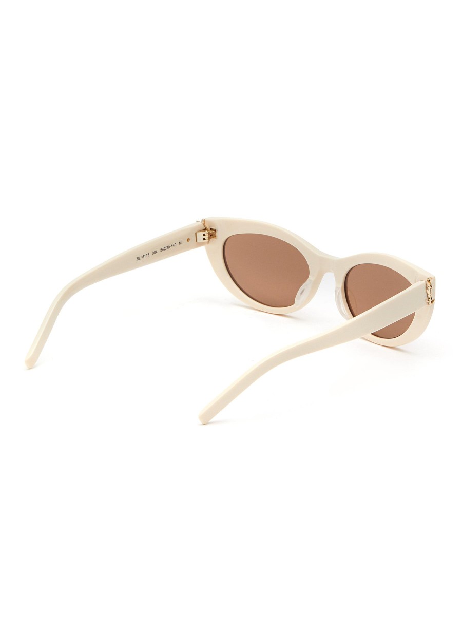 Women SAINT LAURENT Eyewear | Logo Thick Acetate Sunglasses