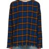 Men WE11DONE Pullovers & Hoodies | Raw Edge Checkered Shirt