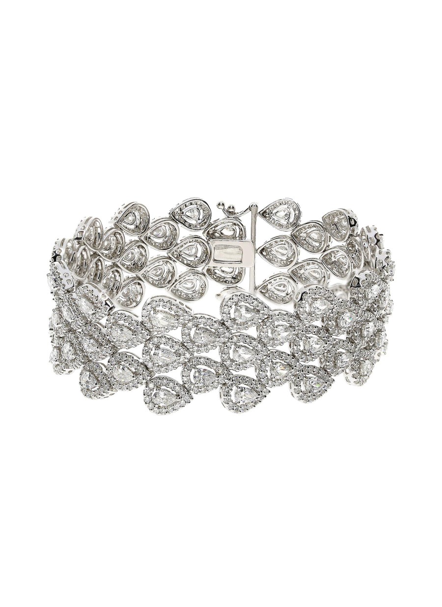 Women LC COLLECTION JEWELLERY Fine Jewellery | 18K White Gold Diamond Bracelet