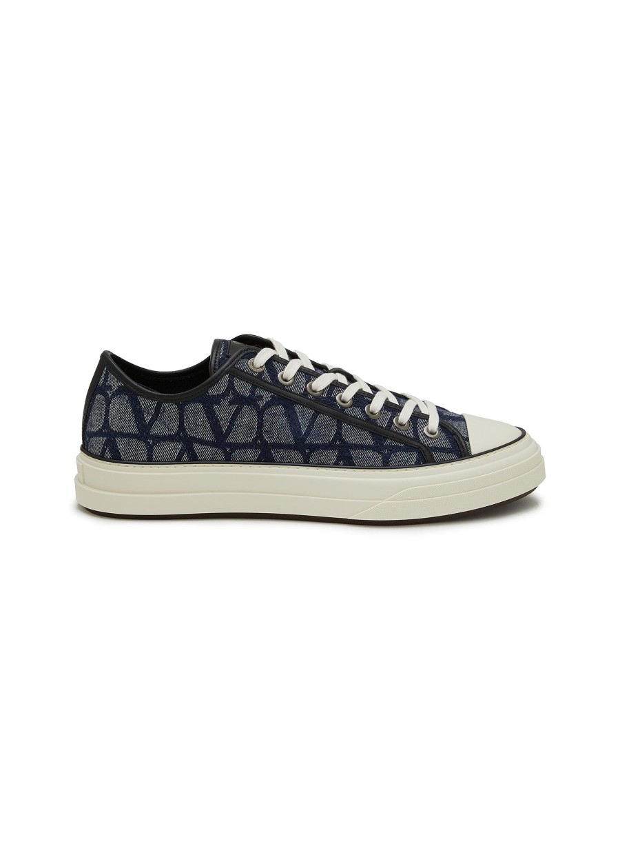 Men VALENTINO Sneakers | Toile Iconographe Totaloop Low-Top Sneakers