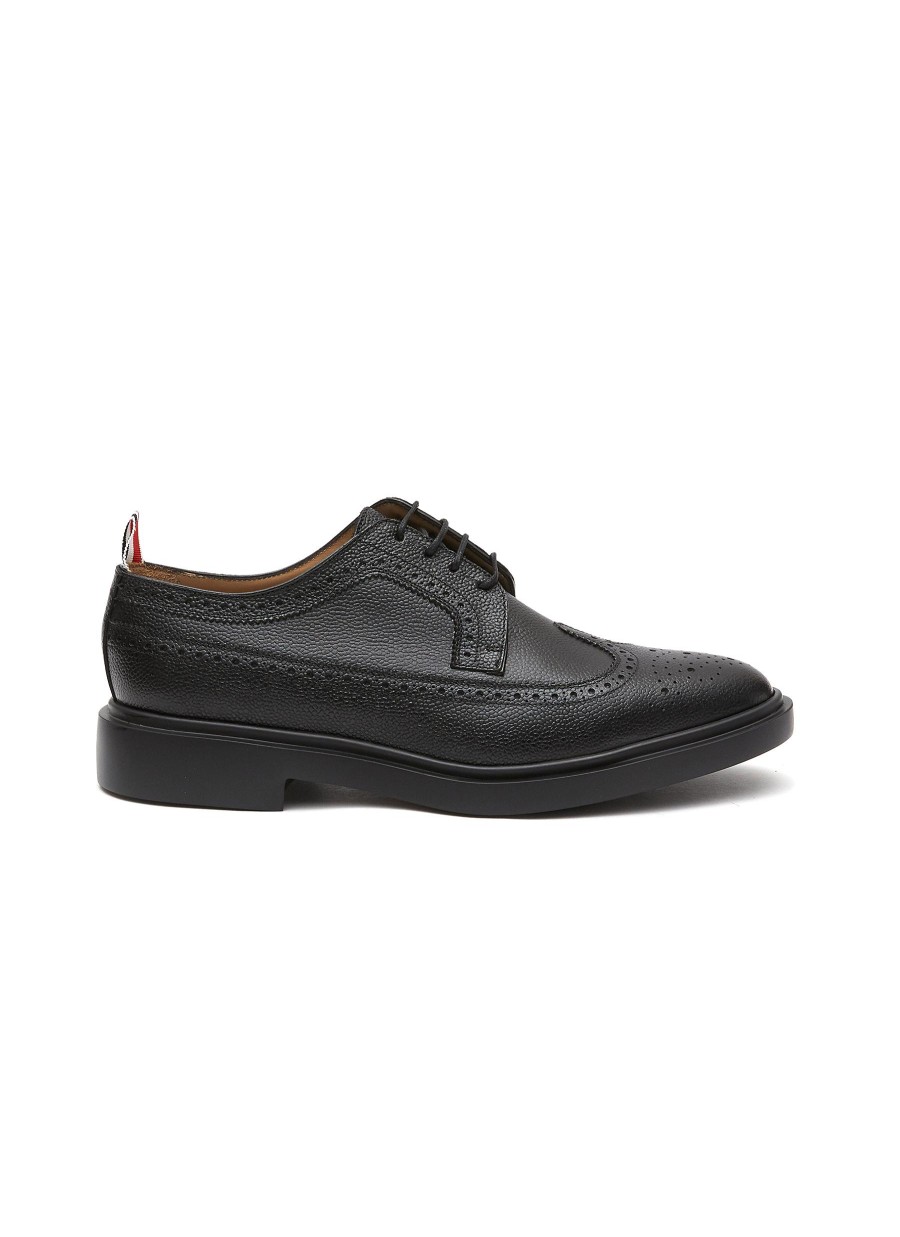 Men THOM BROWNE Formal Shoes | Pebble Grain Leather Brogue Derbies