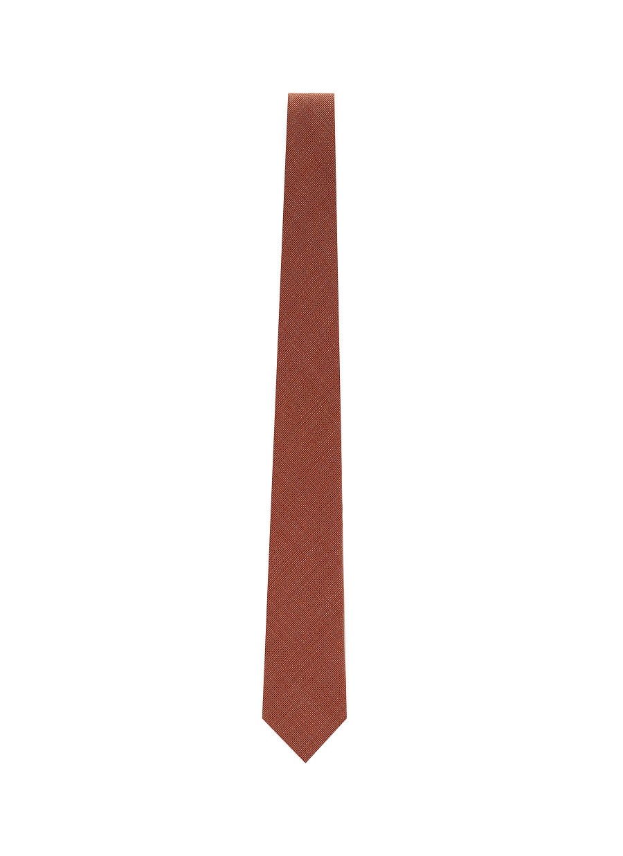 Men STEFANOBIGI MILANO Ties | Summer Wool Hopsack Tie