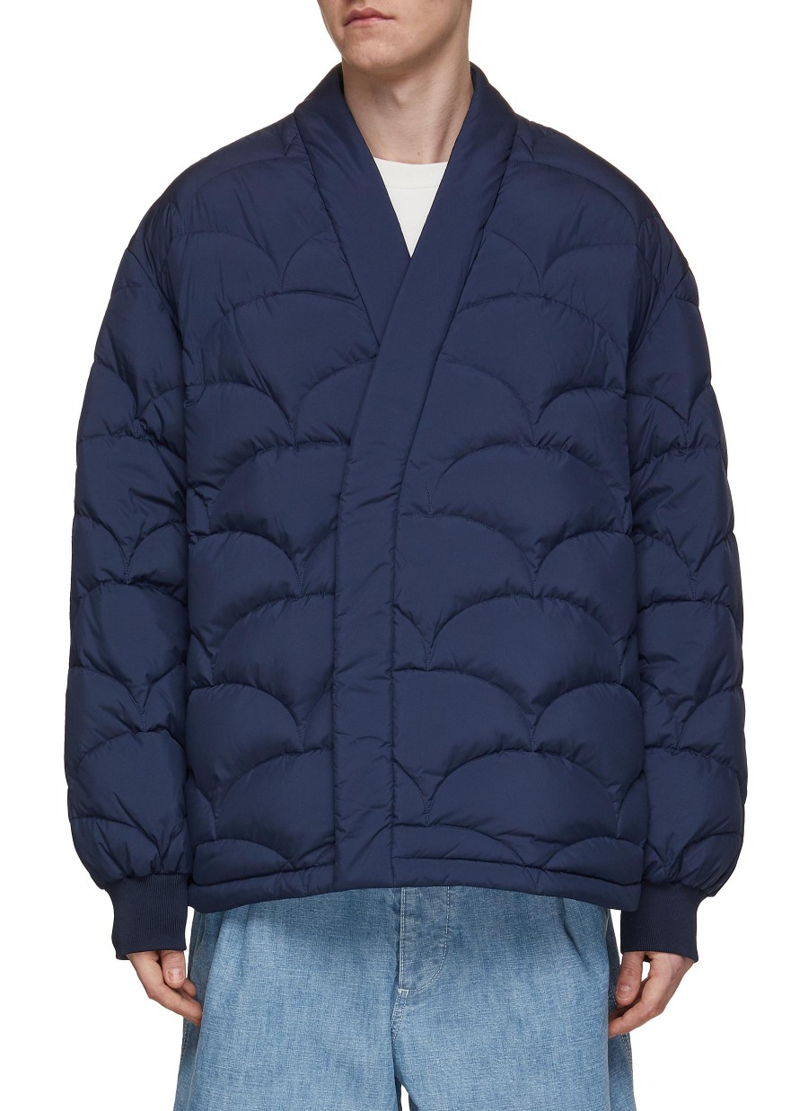 Men KENZO Puffer | Seigaiha Kimono Light Down Jacket