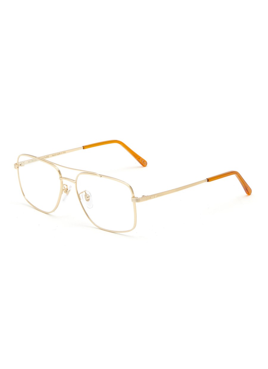 Men SUPER Eyewear | Numero 111 Oro Metal Optical Glasses