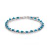 Women EDDIE BORGO Fashion Jewellery | Pyramid 12K Gold Plated Metal Turquoise Tennis Bracelet