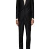 Men RING JACKET Suits | Notch Lapel Glitter Stripes Evening Suit