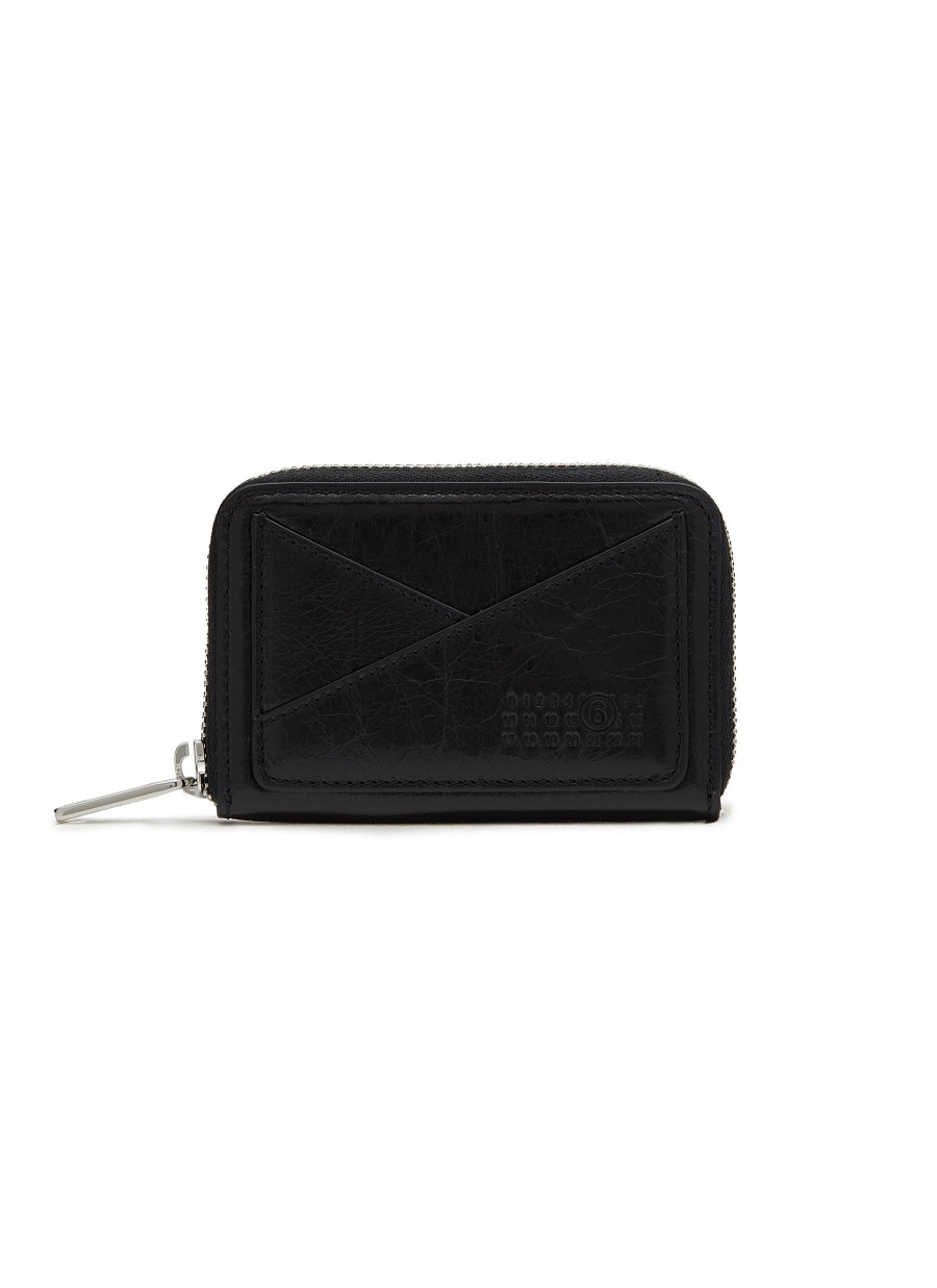 Men MM6 MAISON MARGIELA Small Leather Goods | Japanese 6 Leather Zipped Wallet