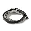 Women JOHN HARDY Fine Jewellery | Classic Chain Sterling Silver Leather Triple Wrap Bracelet — Size Um