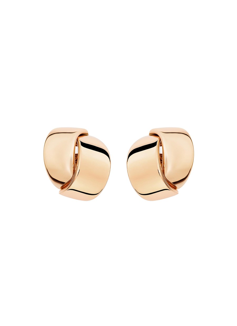 Women VHERNIER Fine Jewellery | Abbraccio 18K Rose Gold Mini Earclips