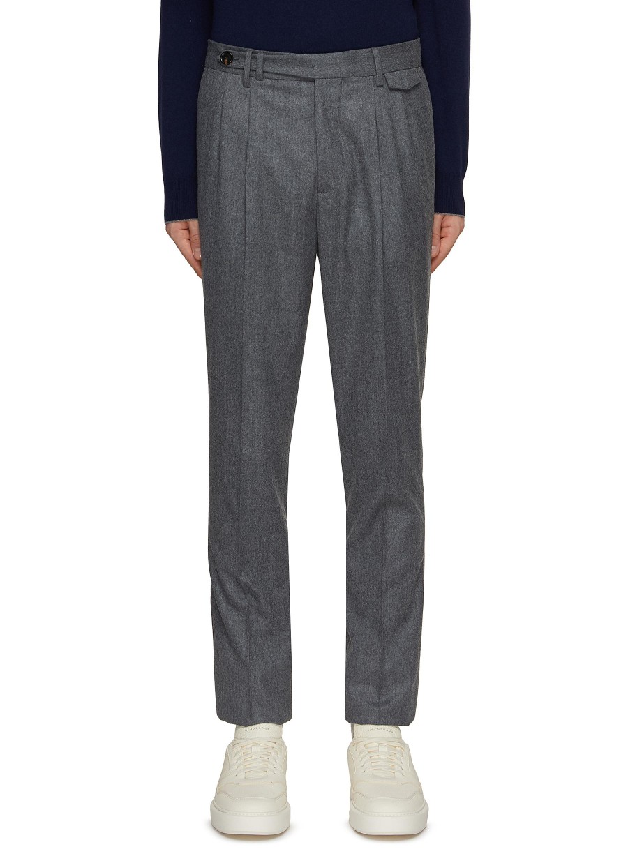 Men BRUNELLO CUCINELLI Pants | Pleated Flannel Pants