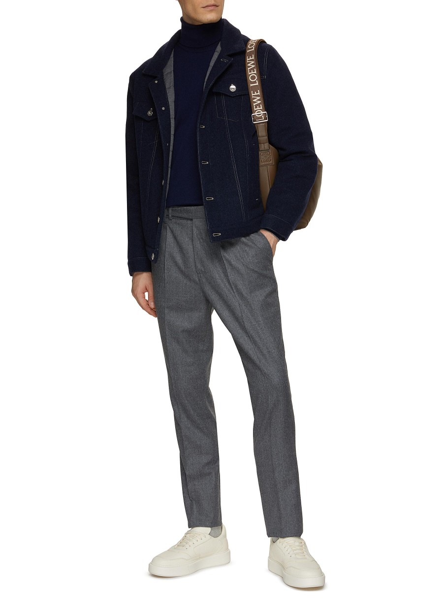 Men BRUNELLO CUCINELLI Pants | Pleated Flannel Pants