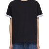 Men BOTTEGA VENETA T-Shirts | Striped Double Layer T-Shirt