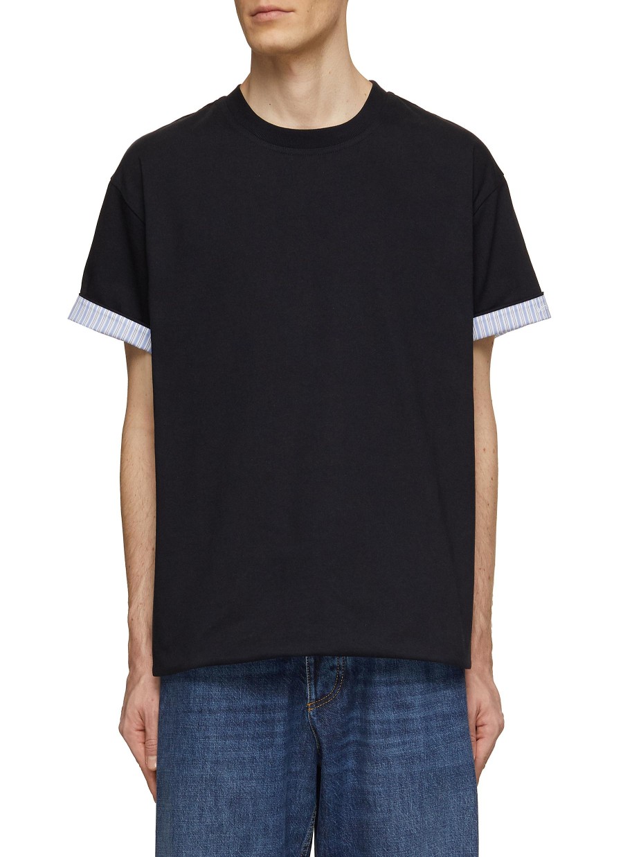 Men BOTTEGA VENETA T-Shirts | Striped Double Layer T-Shirt