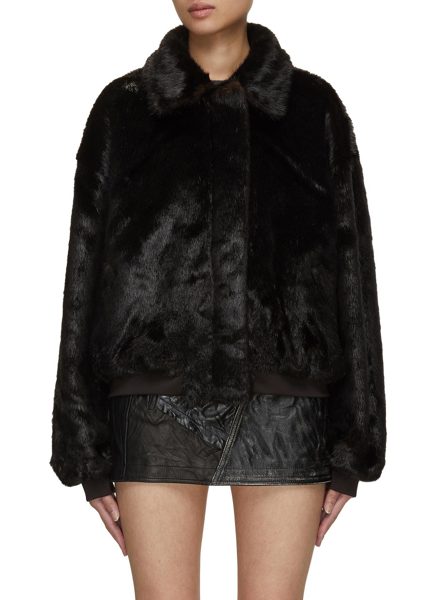 Women THE FRANKIE SHOP Jackets | Pam Faux Fur Bomber