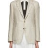 Men CANALI Suits | Notch Lapel Houndstooth Silk Blazer