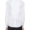 Men BRUNELLO CUCINELLI Shirts | Spread Collar Bib Front Cotton Evening Shirt