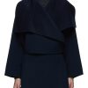 Women YVES SALOMON Jackets | Cropped Draped Collar Wrap Jacket