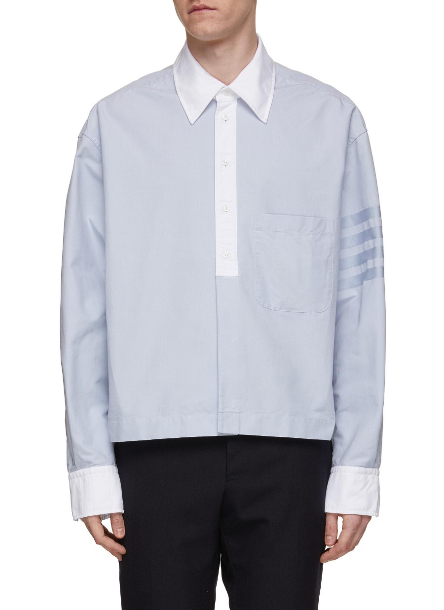 Men THOM BROWNE Shirts | 4 Bar Oxford Rugby Shirt