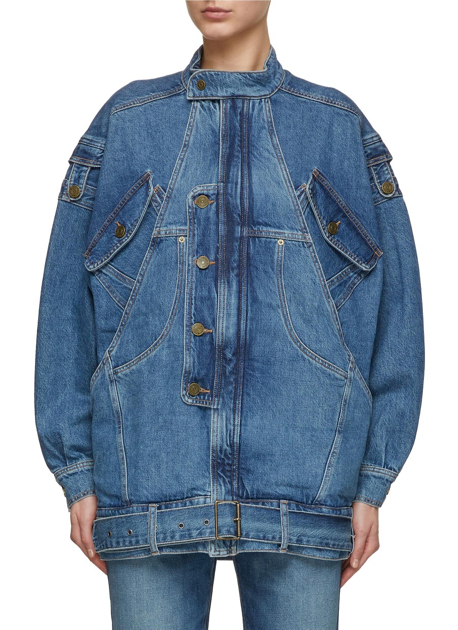 Women FRAME Jackets | The Mc Denim Jacket