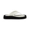 Women THE ROW Slides | Ginza Velvet Leather Sandals