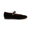 Women LE MONDE BERYL Flats | Velevt Mary Jane Ballerina Flats