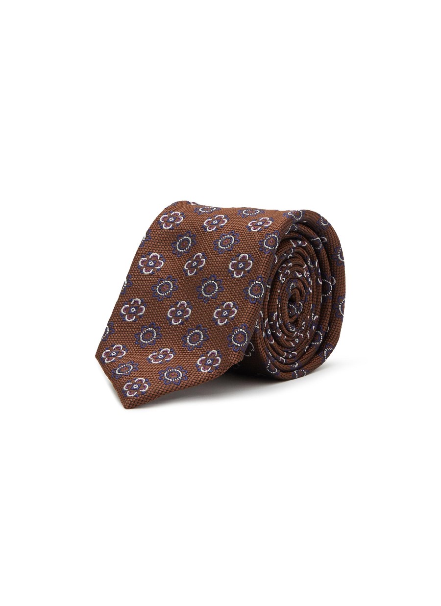 Men STEFANOBIGI MILANO Ties | Floral Jacquard Silk Tie