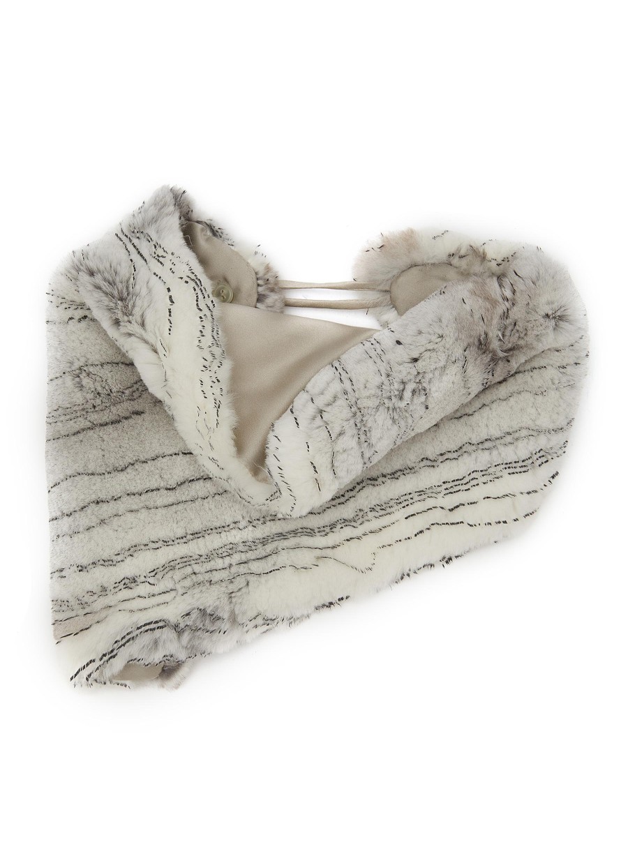 Women LANE'S Scarves & Wraps | Swann Orylag Rabbit Fur Scarf