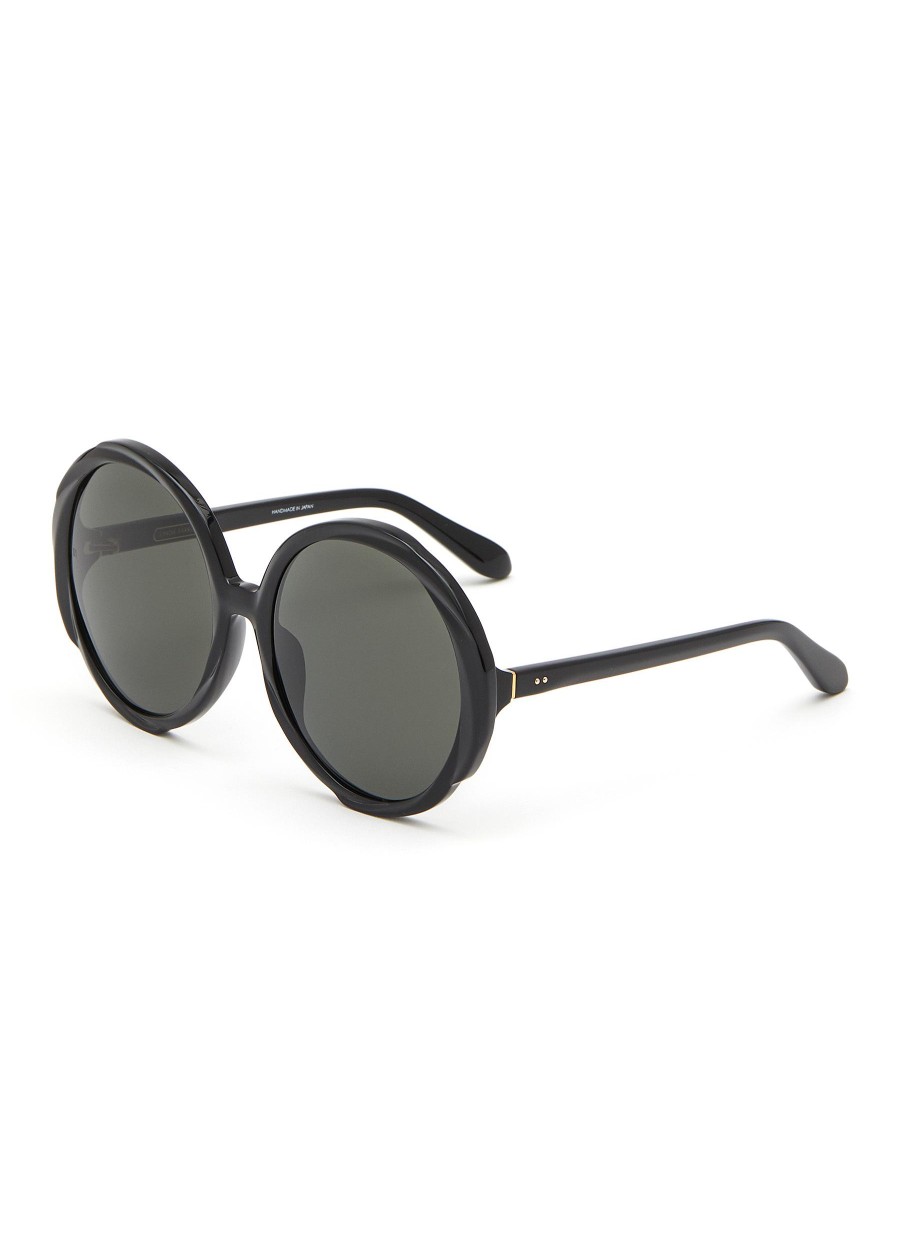 Women LINDA FARROW Eyewear | Octavia Acetate Round Sunglasses