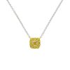 Women LC COLLECTION JEWELLERY Fine Jewellery | 18K White Yellow Gold Yellow Diamond Pendant Necklace