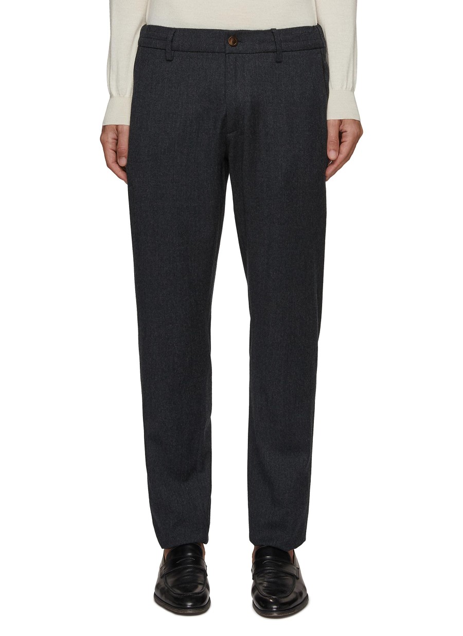 Men CANALI Pants | Flat Front Wool Pants