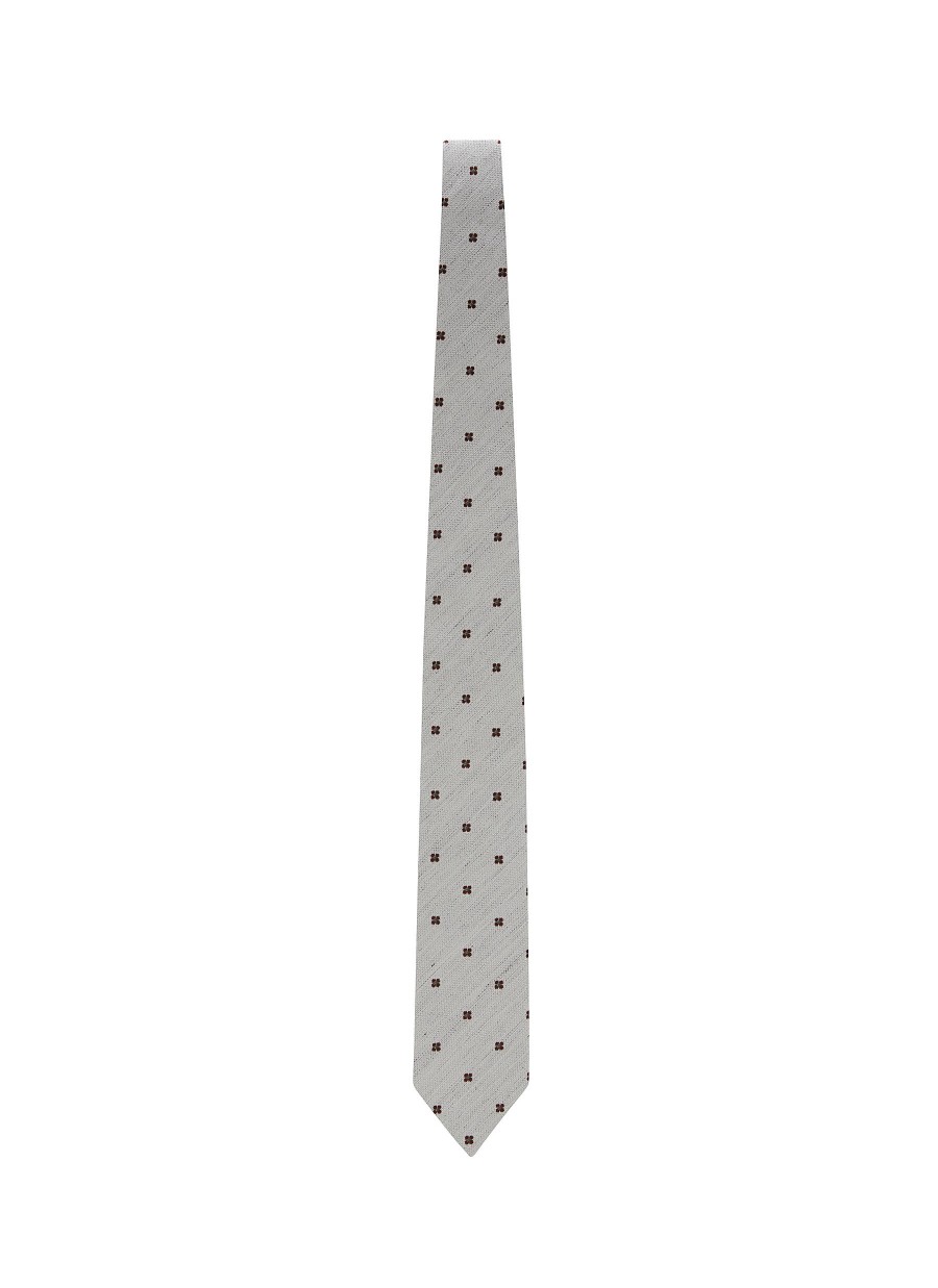 Men STEFANOBIGI MILANO Ties | Floral Silk Linen Tie