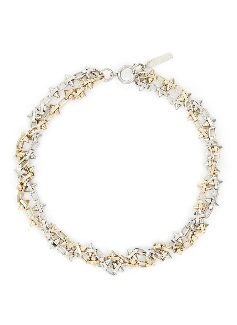 Women JUSTINE CLENQUET Fashion Jewellery | Nomi Palladium 24K Gold Plated Necklace