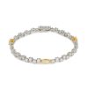 Women LC COLLECTION JEWELLERY Fine Jewellery | 18K Gold Diamond Mixed Cut Yellow Diamond Tennis Bracelet