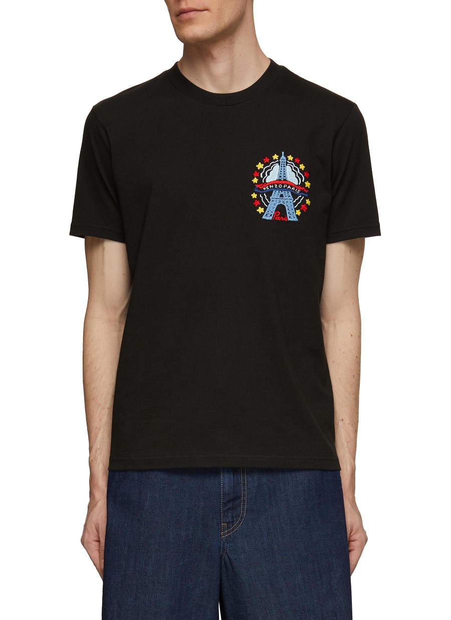 Men KENZO T-Shirts | Embroidered Crewneck T-Shirt