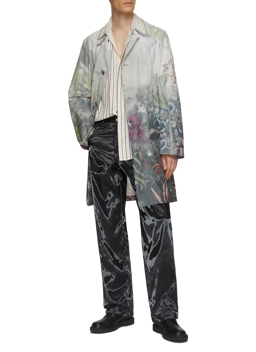 Men DRIES VAN NOTEN Shirts | Chain Embellished Silk Cotton Shirt