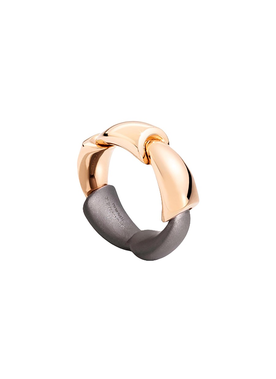 Women VHERNIER Fine Jewellery | Calla Titanium 18K Rose Gold Ring — Size 53