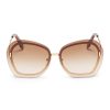 Women VICTORIA BECKHAM Eyewear | Floating Butterfly' Oversized Angular Metal Sunglasses