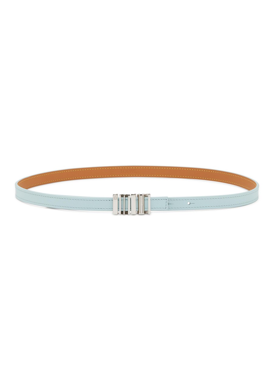 Women LOEWE Belts | Graphic Logo Buckle Calf Leather Belt