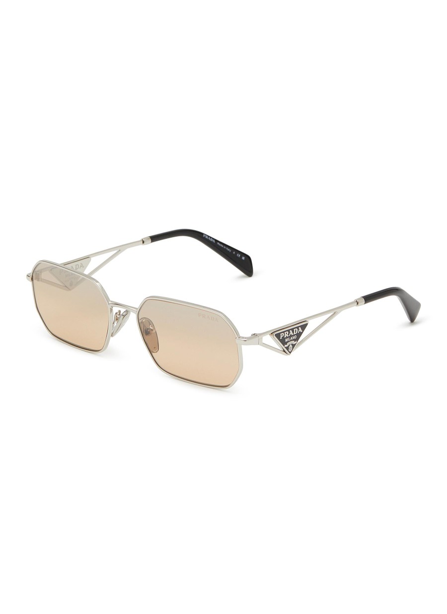 Women PRADA Eyewear | Metal Irregular Sunglasses