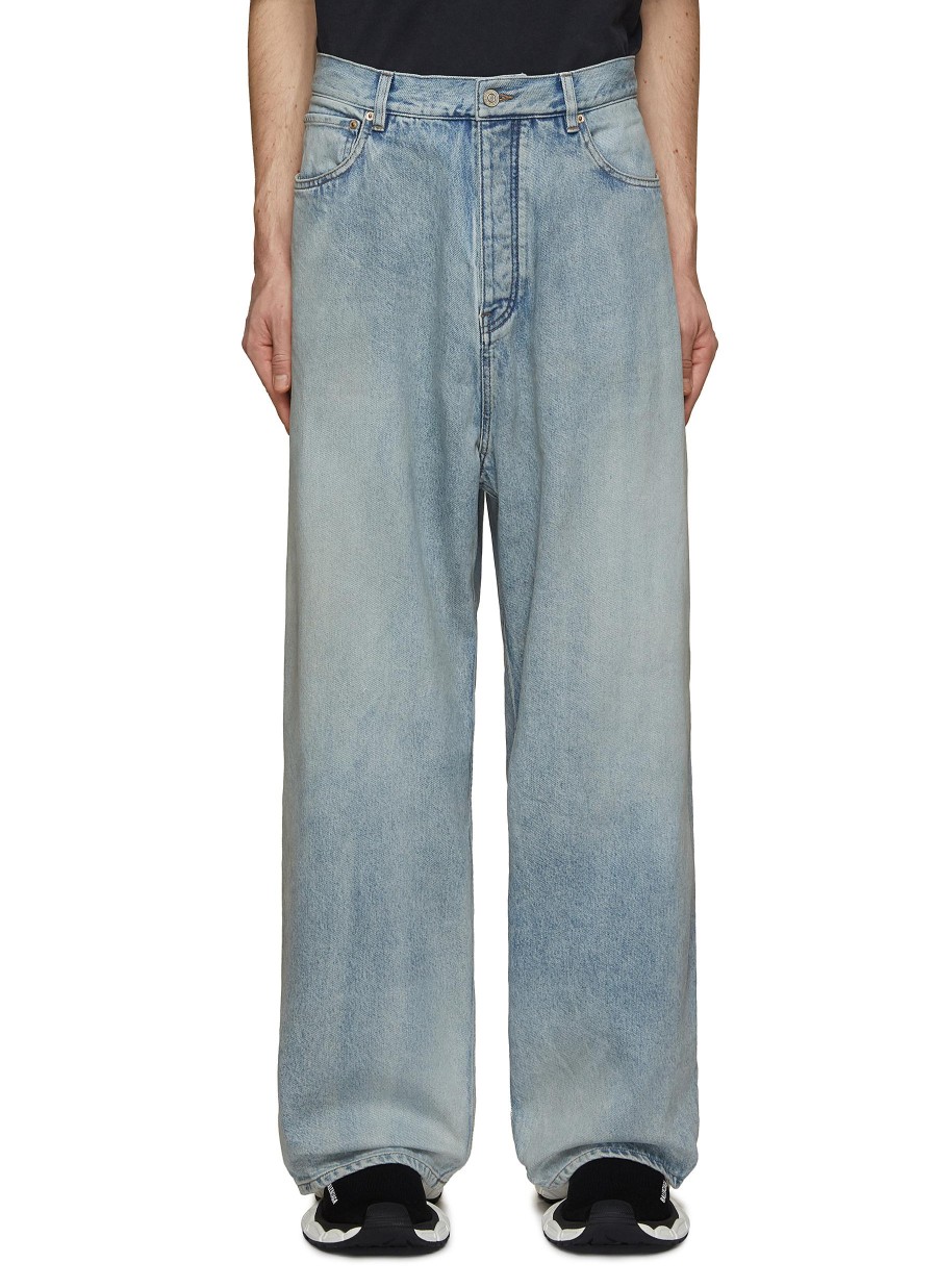 Men BALENCIAGA Pants | Sticker Stripe Baggy Jeans