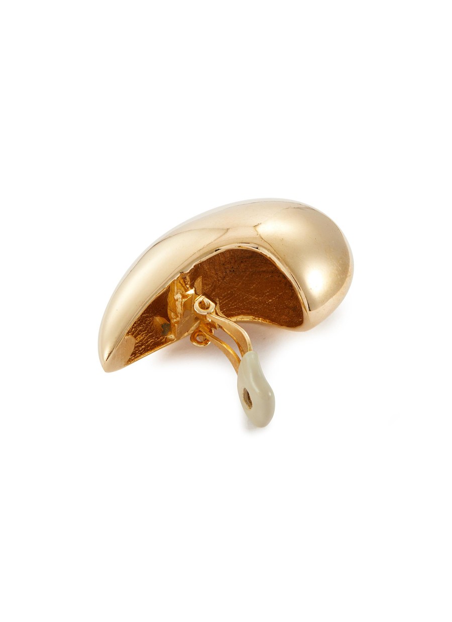 Women LANE CRAWFORD VINTAGE ACCESSORIES Vintage Accessories | Ciner Gold Tone Drop Clip On Earrings